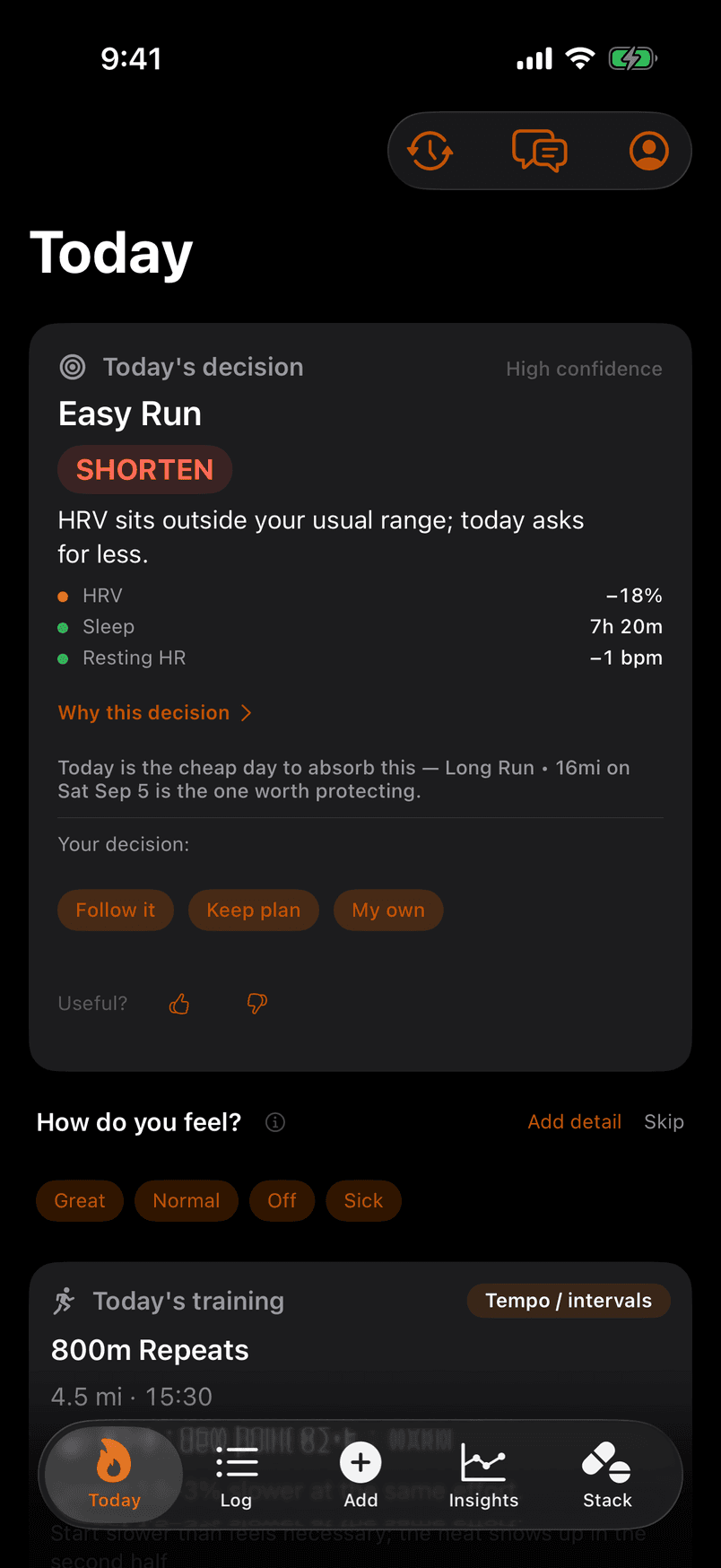 Today on a morning that asks for less: SHORTEN — Cut the volume today.